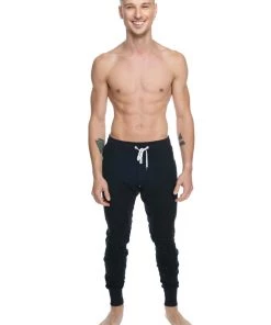 4-rth **Winter Edition** Performance Fleece Long Cuffed Jogger & Yoga Sweat Pants (Black)