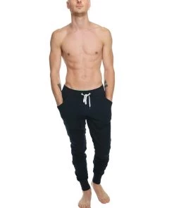 4-rth **Winter Edition** Performance Fleece Long Cuffed Jogger & Yoga Sweat Pants (Black)