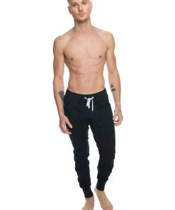 4-rth **Winter Edition** Performance Fleece Long Cuffed Jogger & Yoga Sweat Pants (Black)