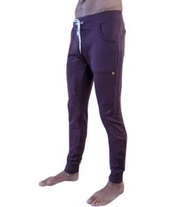 4-rth **Winter Edition** Performance Fleece Long Cuffed Jogger & Yoga Sweat Pants (Burgundy) MEN