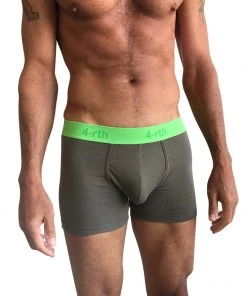4-rth MEN Zen Boxer Brief (Rainforest Army Green)