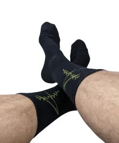 4-rth MEN "4" Rth Black Sport Socks