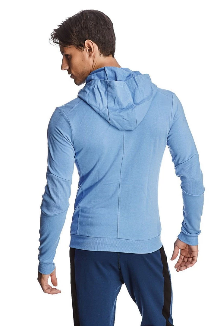 4-rth Form-fit Crossover Yoga Track Performance Hoodie (Ice Blue)