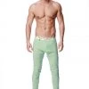 4-rth Crosstrain Thermal Yoga Pant (Green & White Stripe)