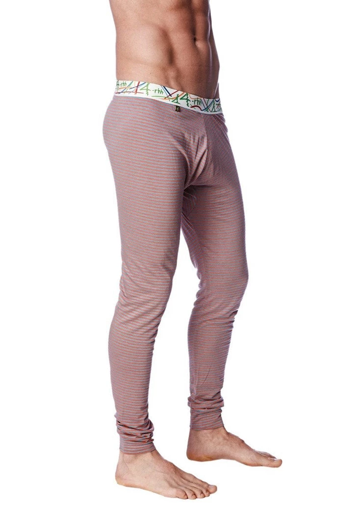 4-rth Crosstrain Thermal Yoga Pant (Red & Grey Stripe) MEN