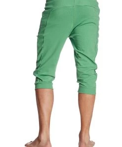 4-rth Cuffed Yoga Pants (Solid Bamboo Green) MEN