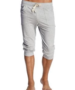 4-rth Cuffed Yoga Pants (Solid Heather Grey)