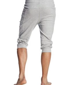 4-rth Cuffed Yoga Pants (Solid Heather Grey)