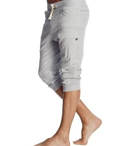 4-rth Cuffed Yoga Pants (Solid Heather Grey)
