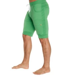 4-rth Cuffed Yoga Short (Bamboo Green)