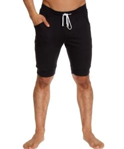 4-rth Cuffed Yoga Short (Black) MEN