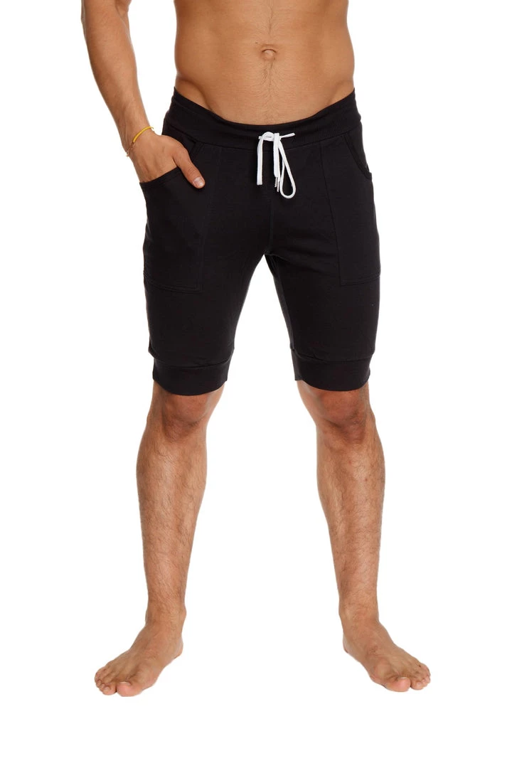 4-rth Cuffed Yoga Short (Black) MEN