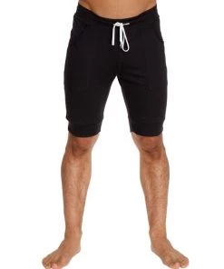 4-rth Cuffed Yoga Short (Black) MEN