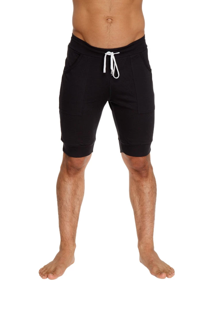 4-rth Cuffed Yoga Short (Black) MEN