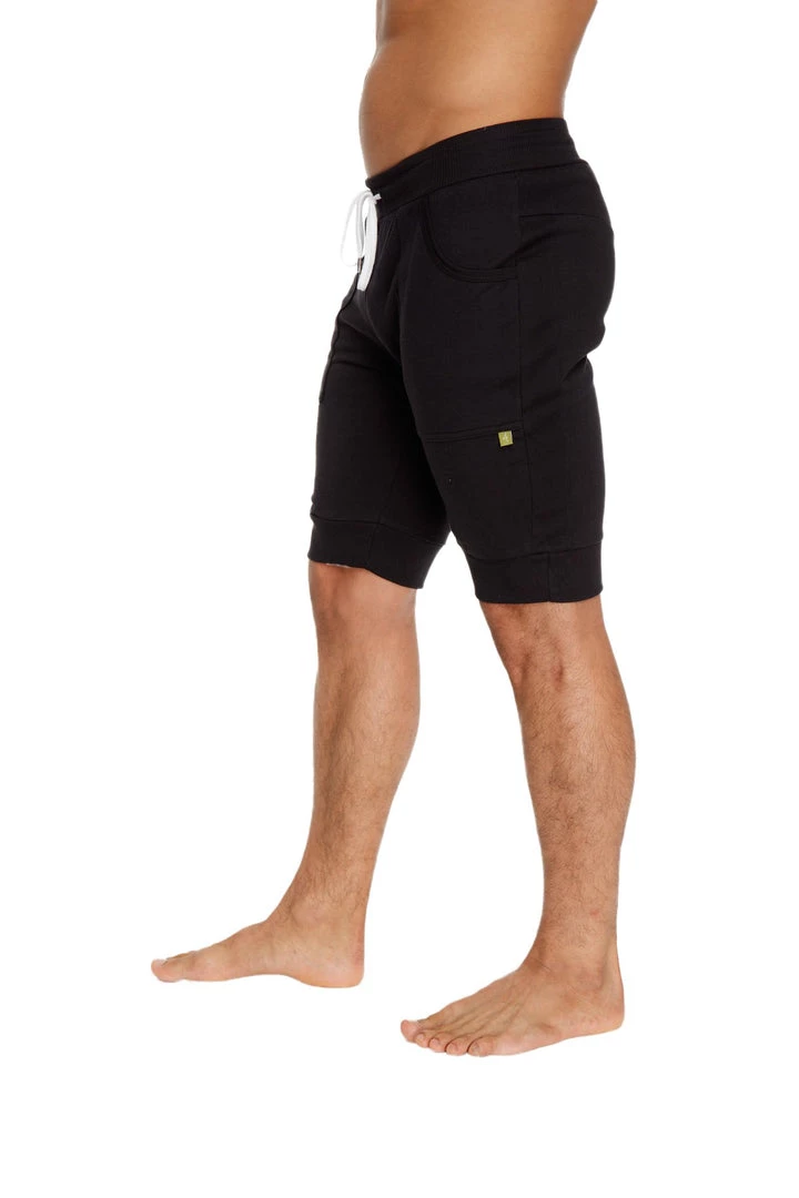 4-rth Cuffed Yoga Short (Black) MEN