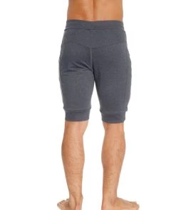 4-rth MEN Cuffed Yoga Short (Charcoal)