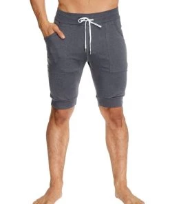 4-rth MEN Cuffed Yoga Short (Charcoal)