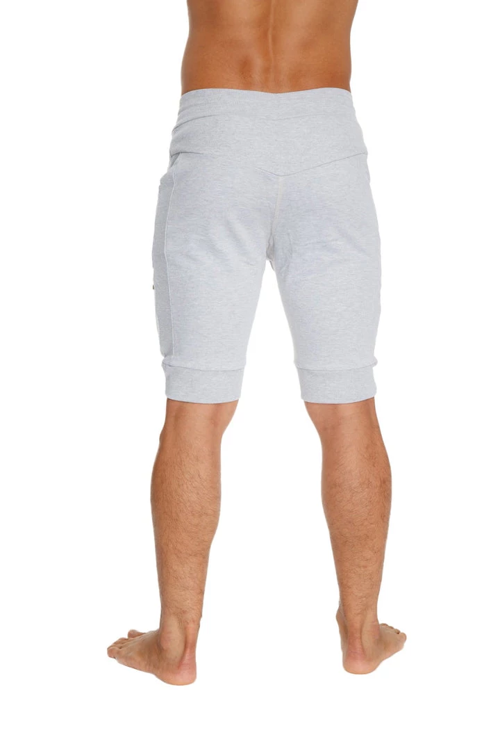 4-rth Cuffed Yoga Short (Heather Grey)