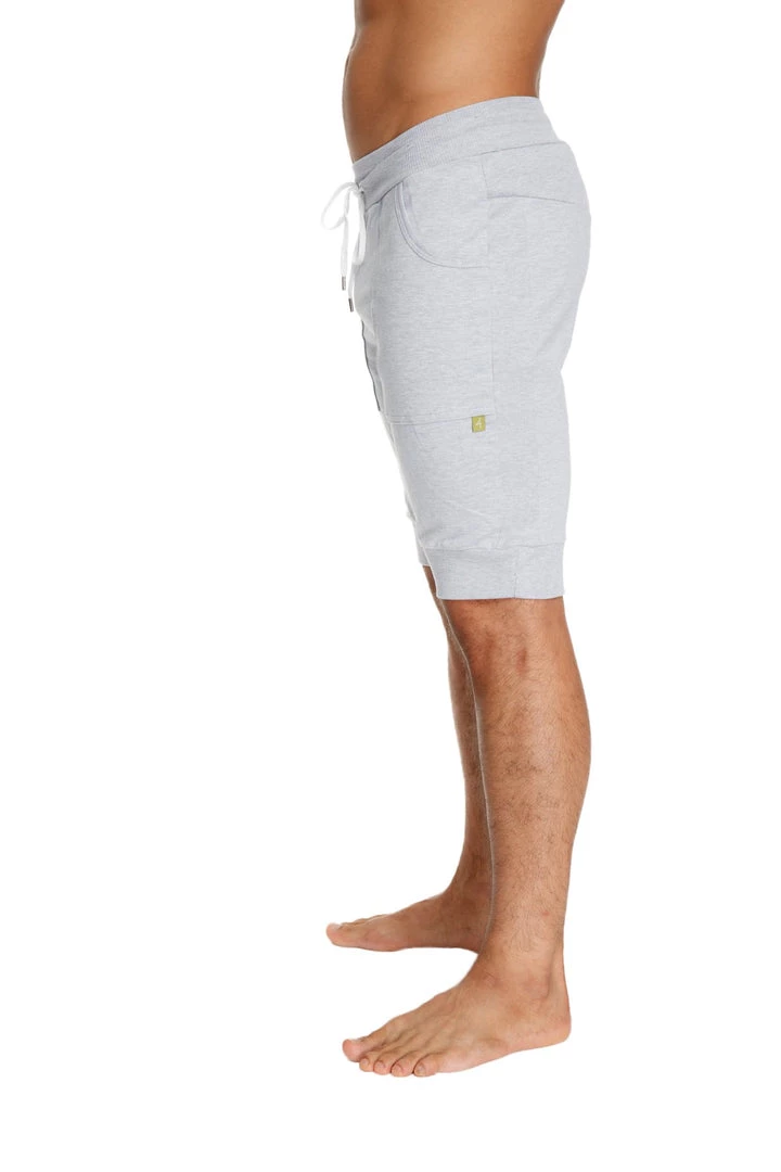 4-rth Cuffed Yoga Short (Heather Grey)