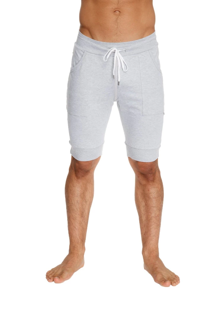 4-rth Cuffed Yoga Short (Heather Grey)
