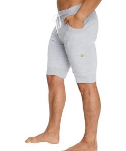 4-rth Cuffed Yoga Short (Heather Grey)