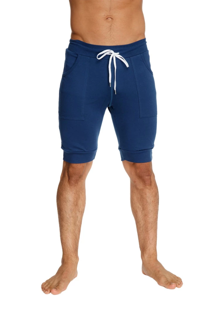 4-rth Cuffed Yoga Short (Royal Blue) MEN