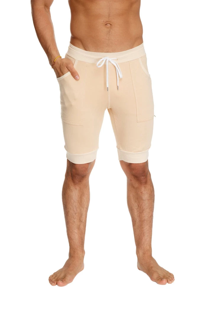 4-rth Cuffed Yoga Short (Sand Beige)