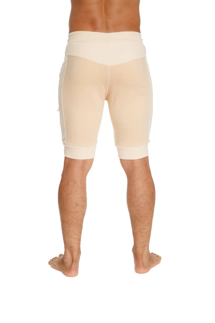 4-rth Cuffed Yoga Short (Sand Beige)