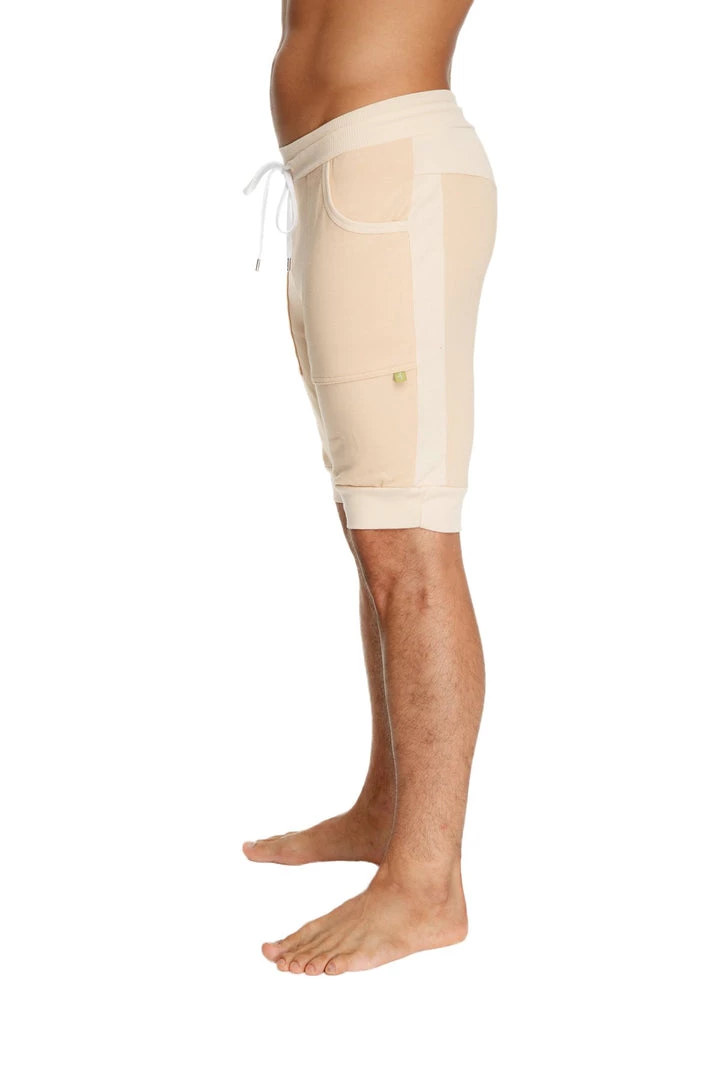 4-rth Cuffed Yoga Short (Sand Beige)