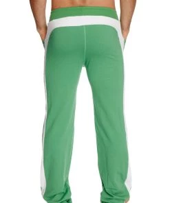 4-rth MEN Eco-Track & Yoga Sweat Pant (Bamboo Green W/White)