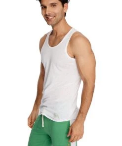 4-rth MEN Eco-Track & Yoga Sweat Pant (Bamboo Green W/White)