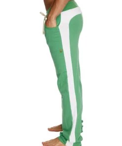 4-rth MEN Eco-Track & Yoga Sweat Pant (Bamboo Green W/White)