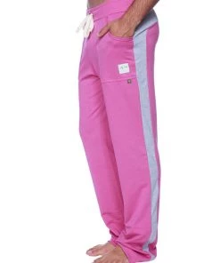 4-rth Eco-Track & Yoga Sweat Pant (Berry W/Grey) MEN