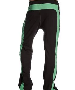 4-rth Eco-Track & Yoga Sweat Pant (Black W/Bamboo Green) MEN