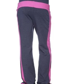 4-rth Eco-Track & Yoga Sweat Pant (Charcoal W/Berry)