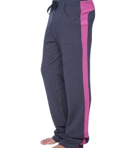 4-rth Eco-Track & Yoga Sweat Pant (Charcoal W/Berry)