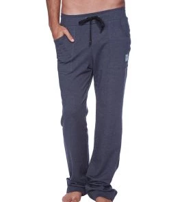 4-rth Eco-Track & Yoga Sweat Pant (Charcoal W/Royal Blue)