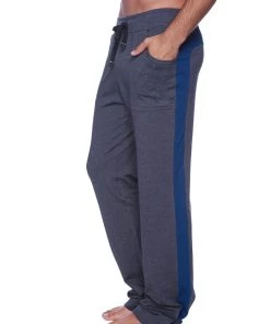 4-rth Eco-Track & Yoga Sweat Pant (Charcoal W/Royal Blue)