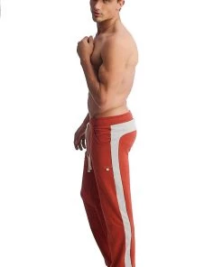 4-rth Eco-Track & Yoga Sweat Pant (Cinnabar Red W/Grey) MEN