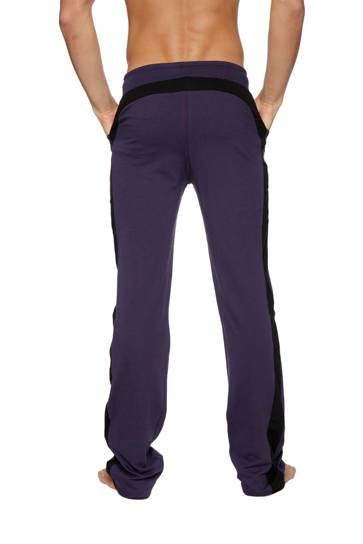 4-rth Eco-Track & Yoga Sweat Pant (Eggplant W/Black) MEN