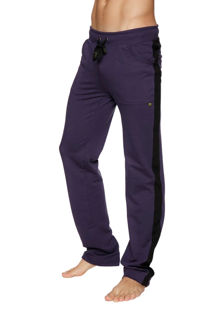 4-rth Eco-Track & Yoga Sweat Pant (Eggplant W/Black) MEN