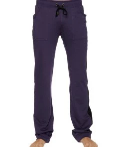 4-rth Eco-Track & Yoga Sweat Pant (Eggplant W/Black) MEN