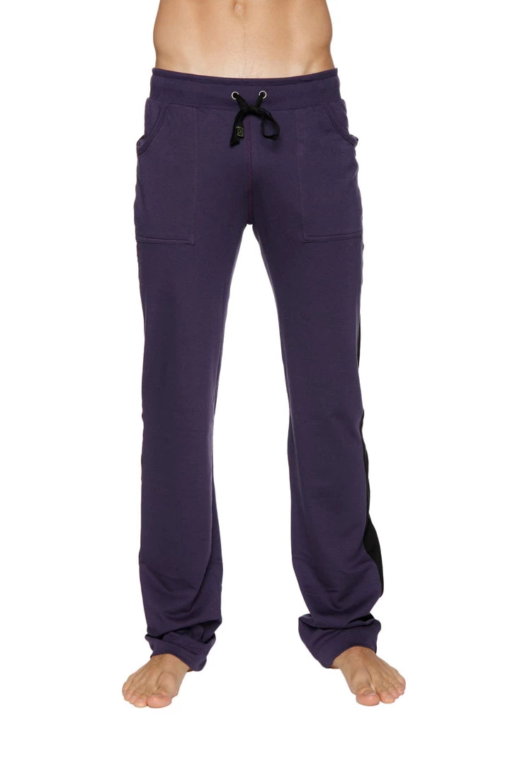 4-rth Eco-Track & Yoga Sweat Pant (Eggplant W/Black) MEN
