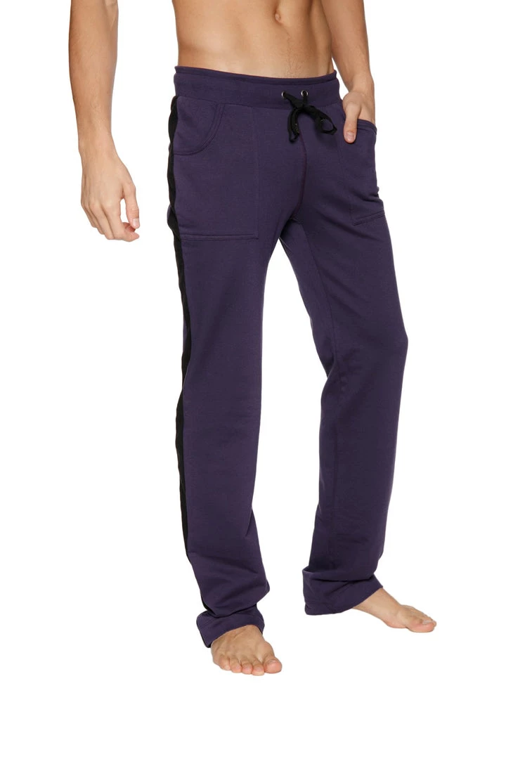 4-rth Eco-Track & Yoga Sweat Pant (Eggplant W/Black) MEN