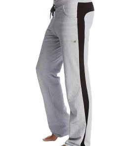 4-rth MEN Eco-Track & Yoga Sweat Pant (Heather Grey W/Black)