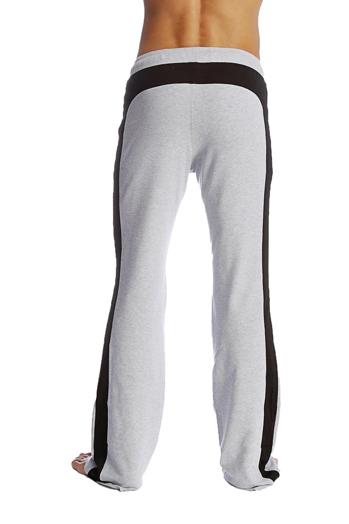 4-rth MEN Eco-Track & Yoga Sweat Pant (Heather Grey W/Black)