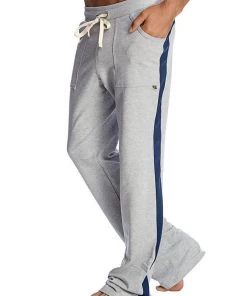 4-rth Eco-Track & Yoga Sweat Pant (Heather Grey W/Blue)