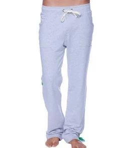 4-rth Eco-Track & Yoga Sweat Pant (Heather Grey W/Green) MEN