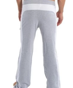 4-rth Eco-Track & Yoga Sweat Pant (Heather Grey W/White)