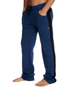 4-rth MEN Eco-Track & Yoga Sweat Pant (Royal Blue W/Black)